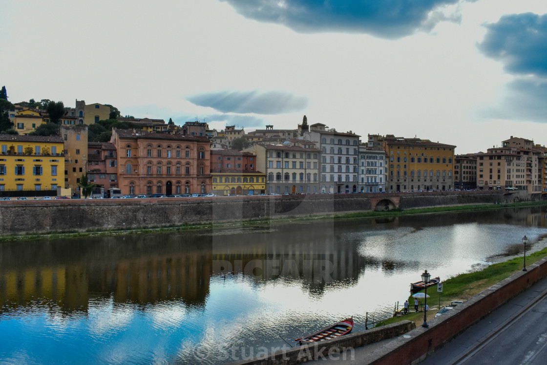 "Across the Arno in Florence" stock image