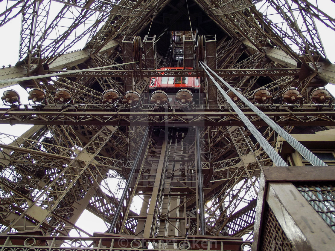 "Complexity in the Eiffel Tower, Paris, France" stock image