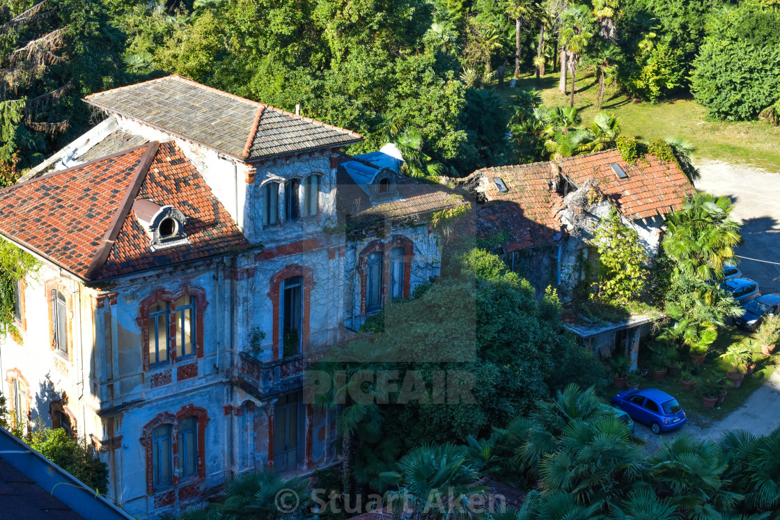 "Abandoned Villa in Stresa" stock image