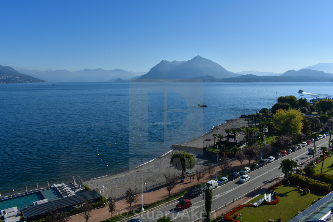 "Stresa on Lake Maggiore" stock image