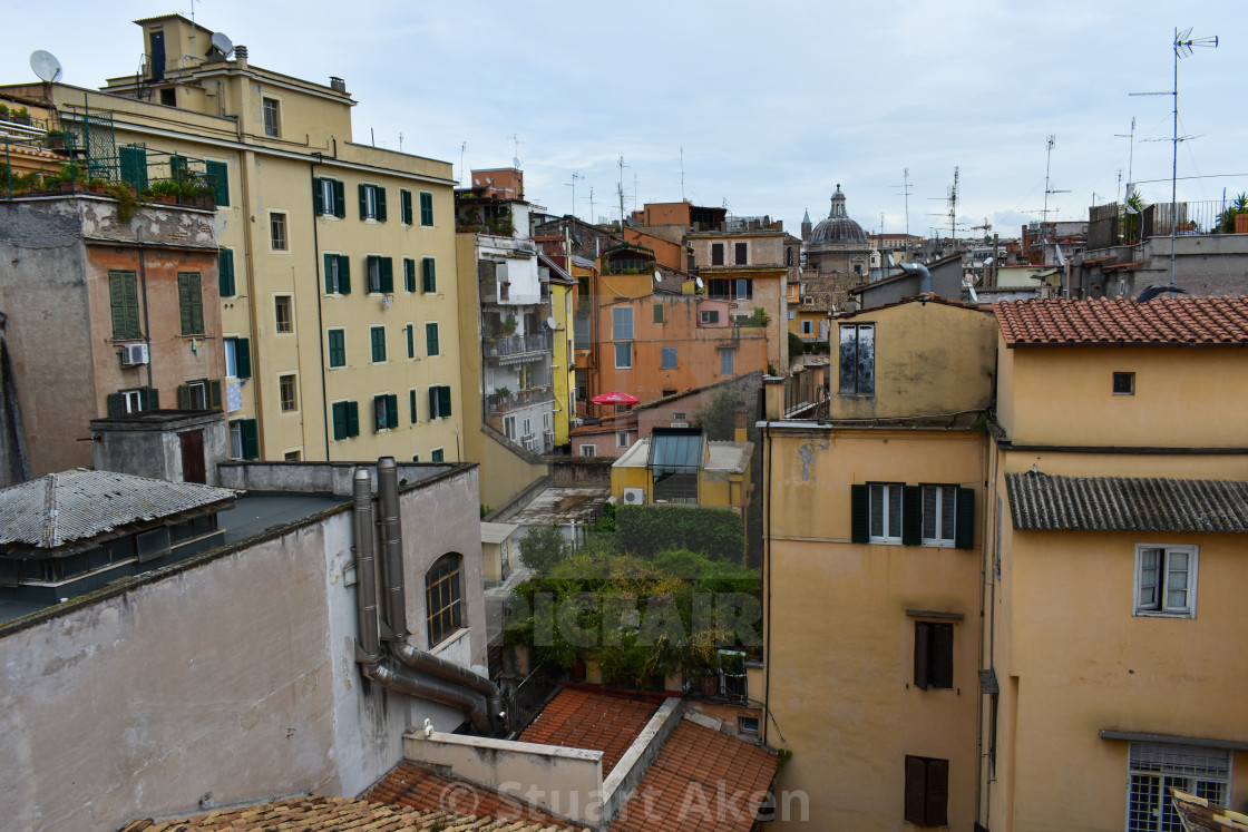 "Crowded Rome" stock image