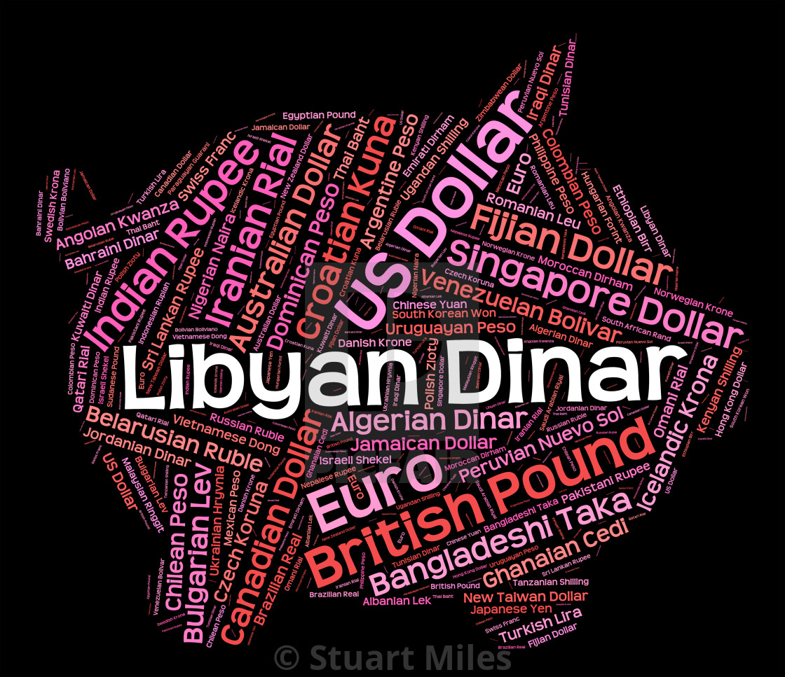 Libyan Dinar Indicates Foreign Exchange And Dinars License - 