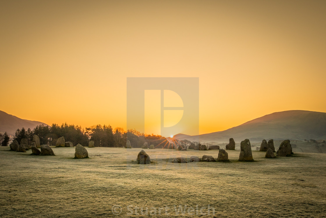 "Stone Circle at Castlerigg near Keswick" stock image