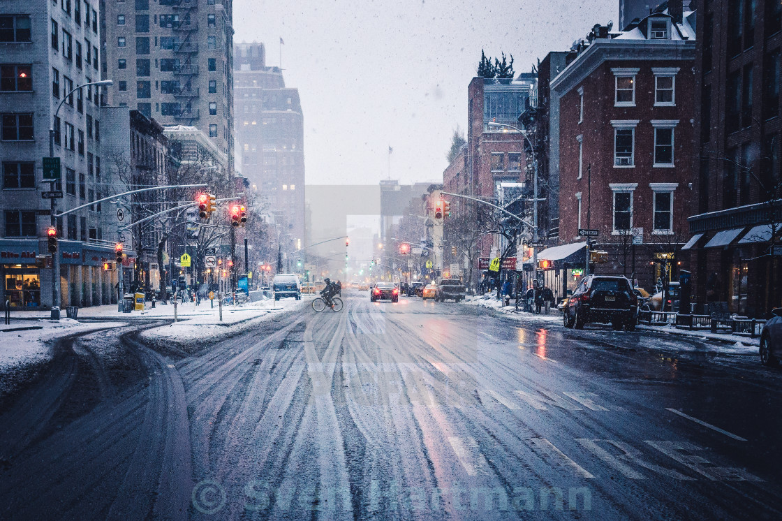 "Manhattan Street" stock image