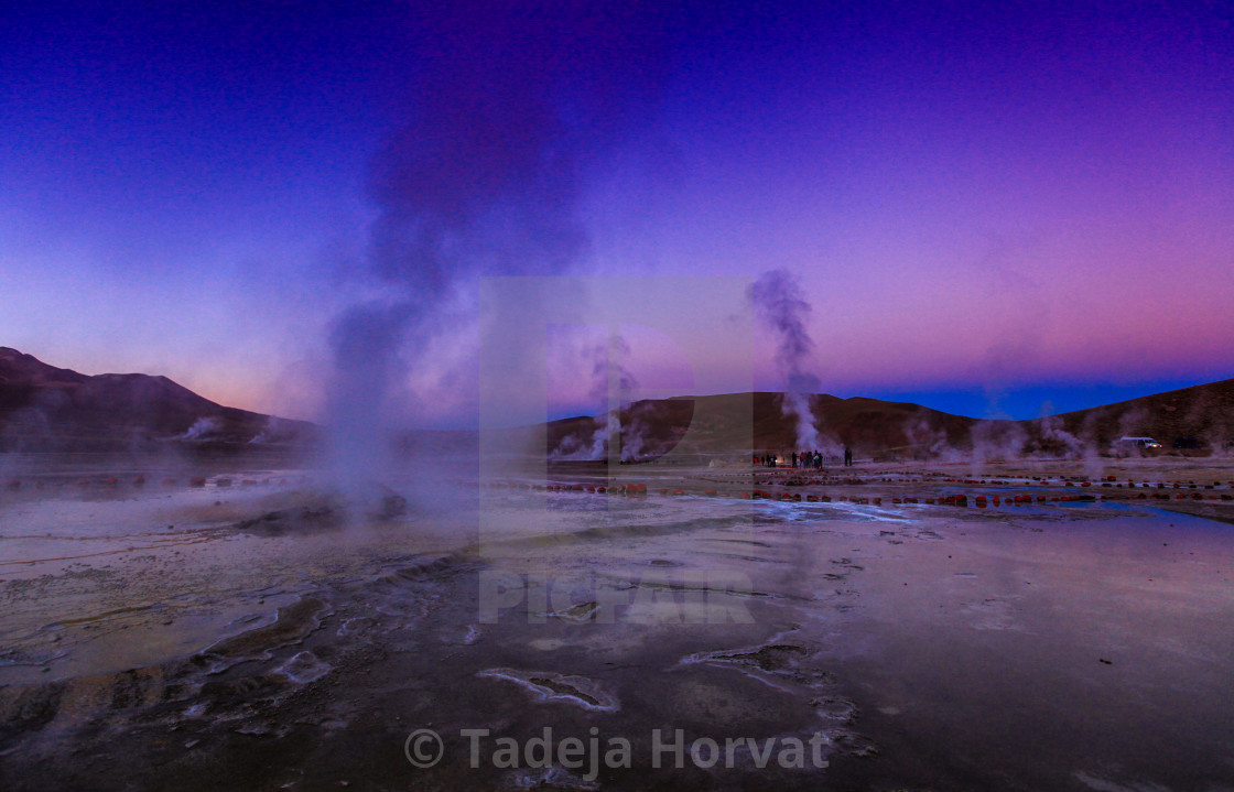 "El Tatio geyser field" by Tadeja Horvat - $19.54 "El Tatio geyser field" stock image