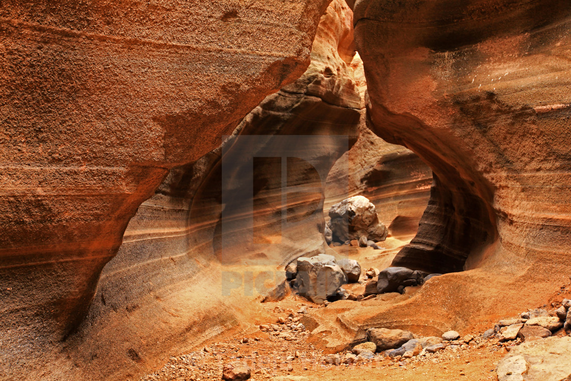 "Barranco de Barafonso canyon" by Tadeja Horvat - $19.05 "Barranco de Barafonso canyon" stock image