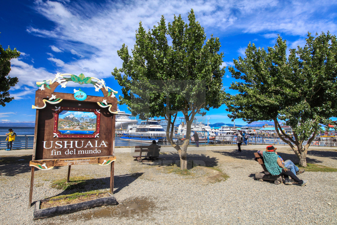 "Ushuaia, Argentina" by Tadeja Horvat - $16.31 "Ushuaia, Argentina" stock image