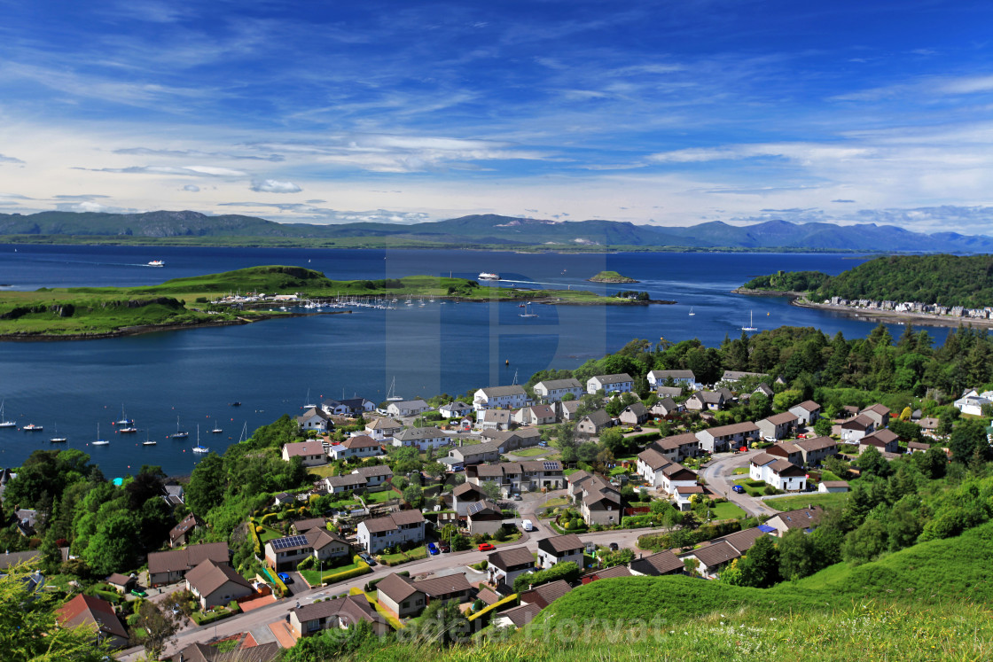 "Oban with Kerrera Island and Mull" by Tadeja Horvat - $16.31 "Oban with Kerrera Island and Mull" stock image