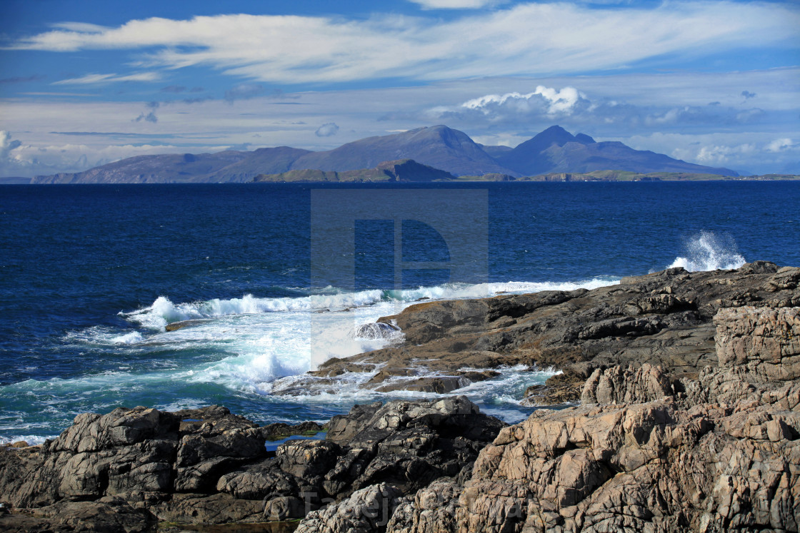 "View from ardnamurchan towards the islands of Rum and Muck" by Tadeja Horvat - $16.31 "View from ardnamurchan towards the islands of Rum and Muck" stock image