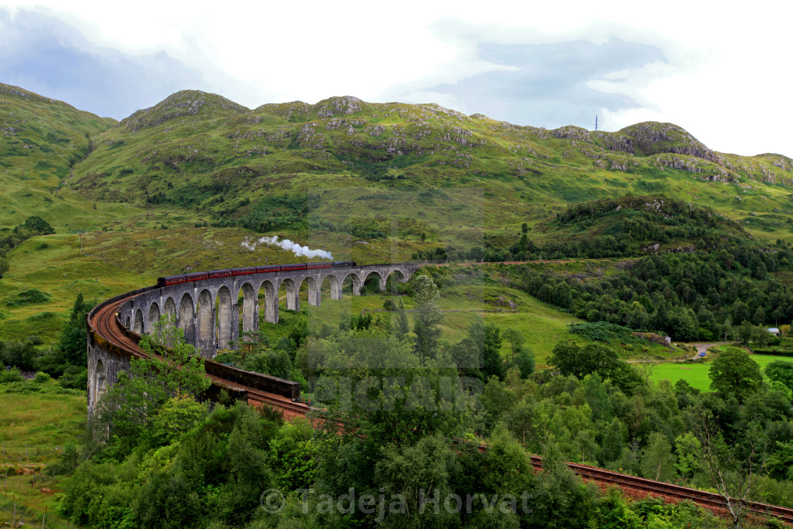 "The Jacobite steam train" by Tadeja Horvat - $15.91 "The Jacobite steam train" stock image