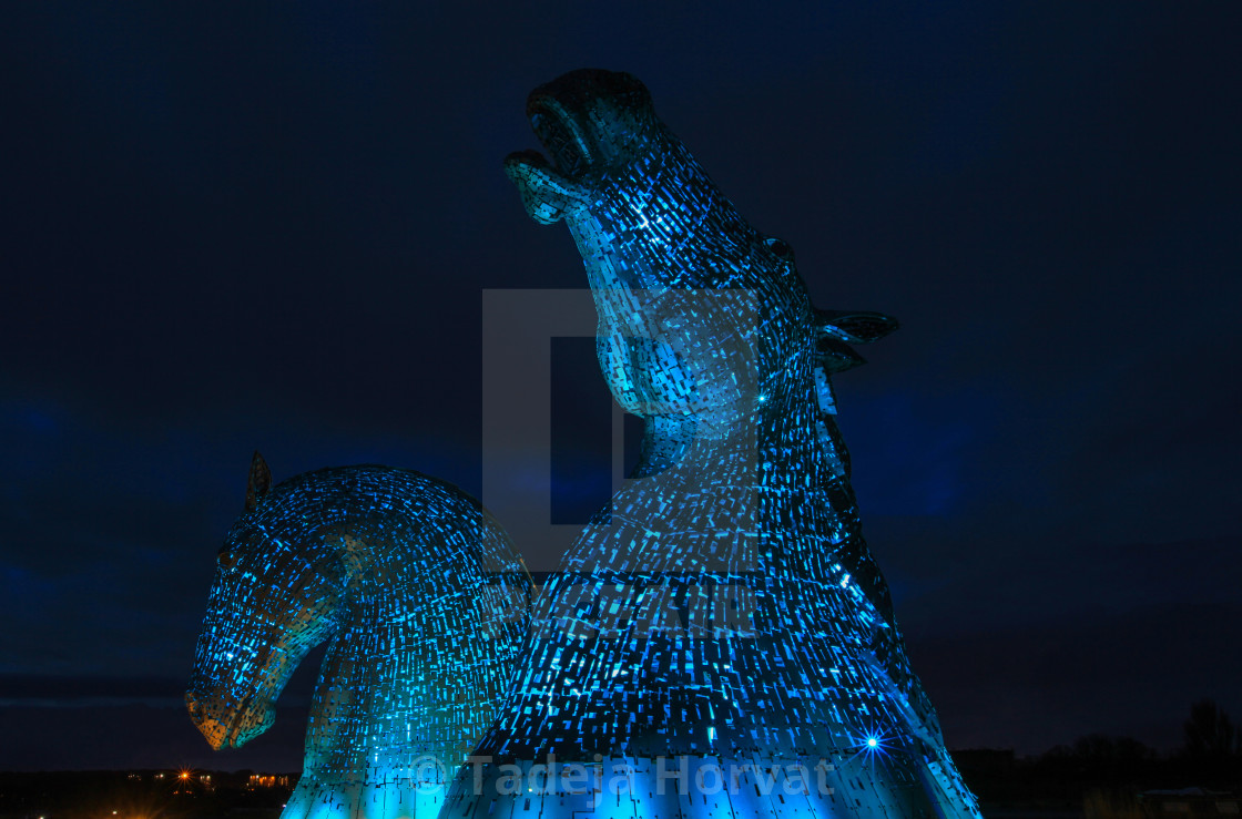 "The Kelpies in The Helix" by Tadeja Horvat - $16.51 "The Kelpies in The Helix" stock image