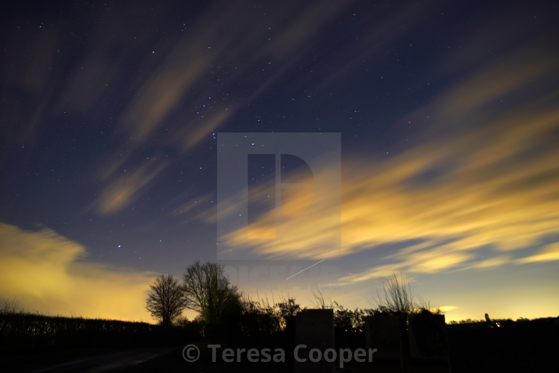 "Interntional Space Station over Essex" stock image