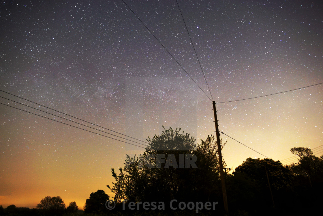 "A dusting of the Milky Way" stock image