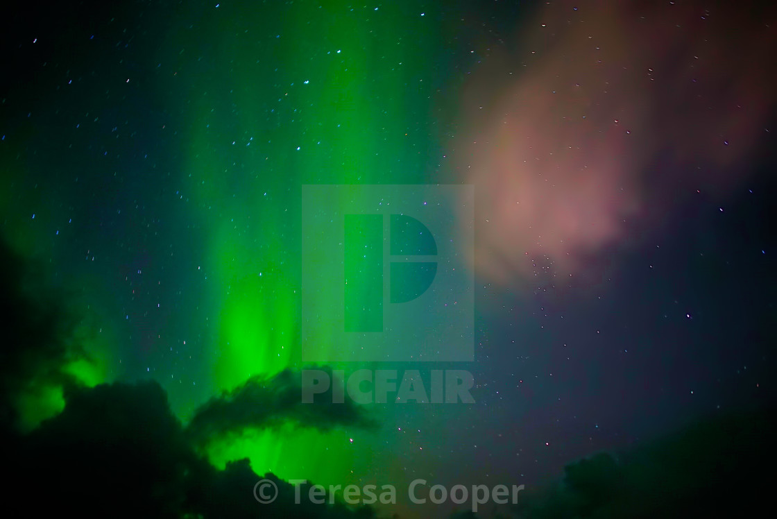 "Aurora Borealis - Northern Lights" stock image