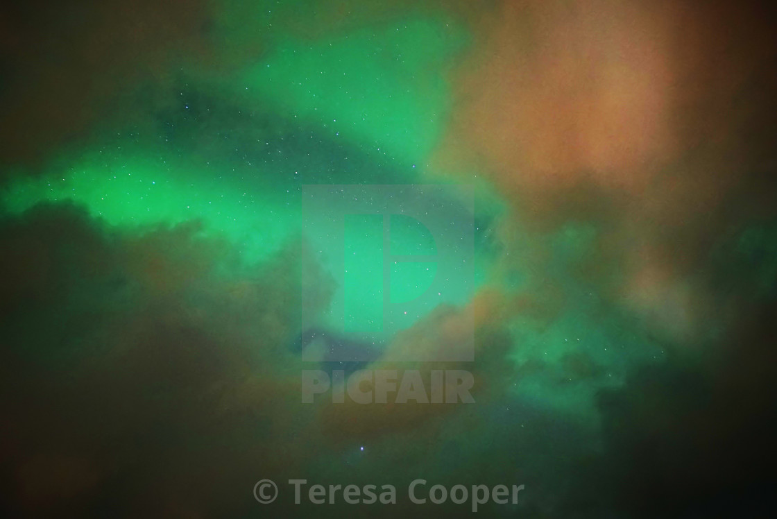 "Aurora Borealis - Northern Lights" stock image