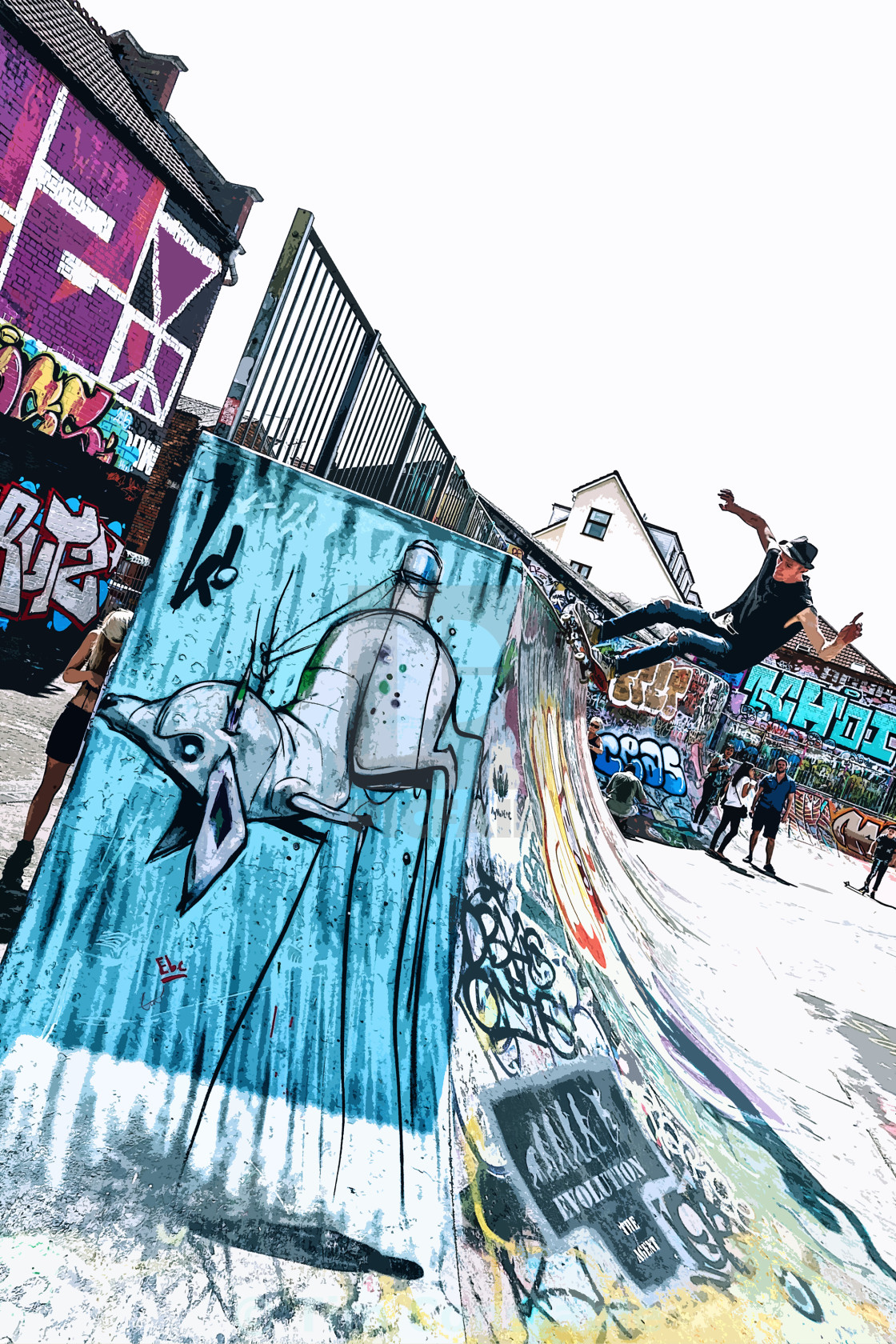 "Bristol Skate Park" stock image