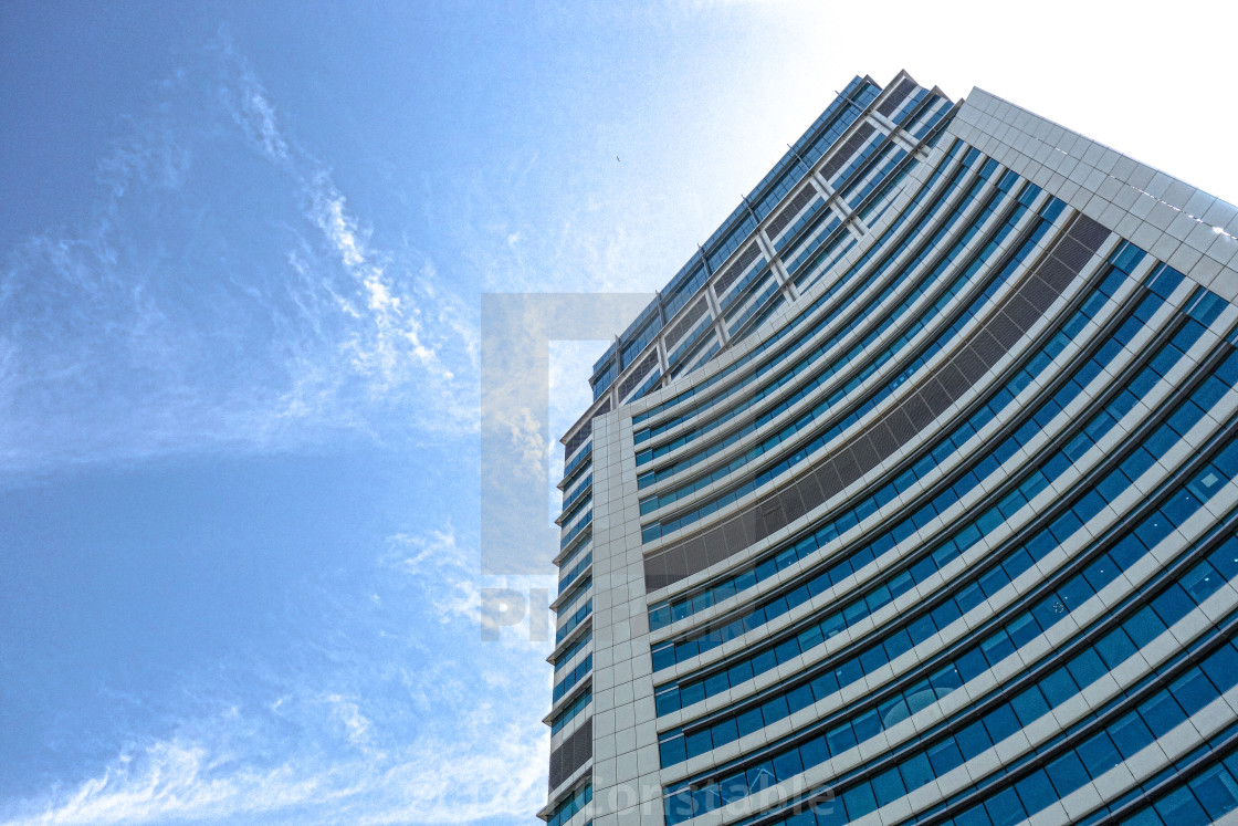 "Dubai Commercial Skyline" stock image