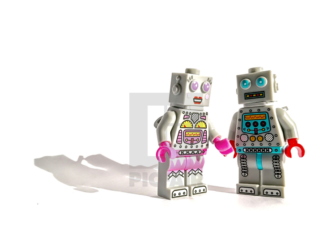 "Robot love" stock image