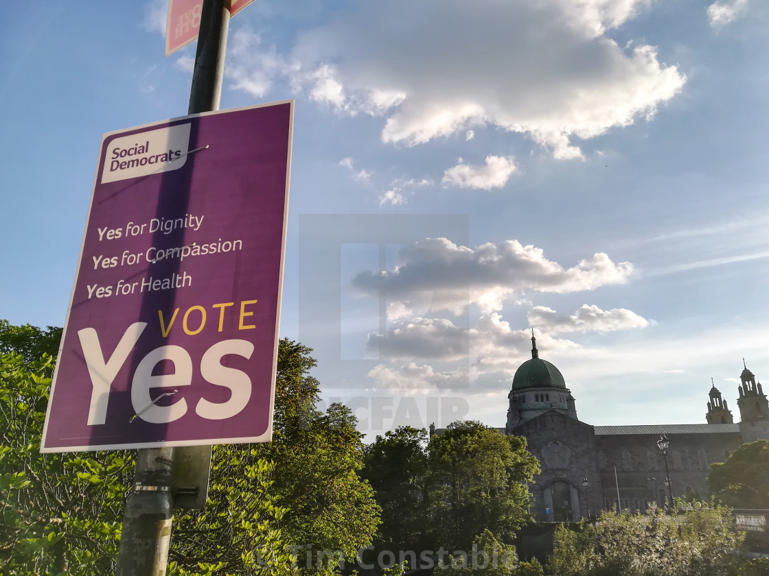 "Vote Yes" stock image