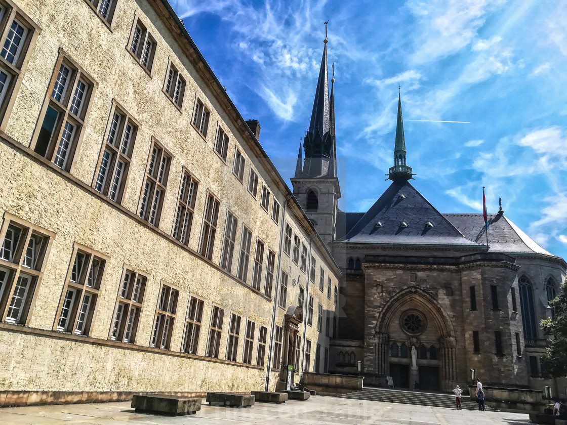 "Notre Dame Cathedral (Cathedrale Notre Dame), Luxembourg City" stock image