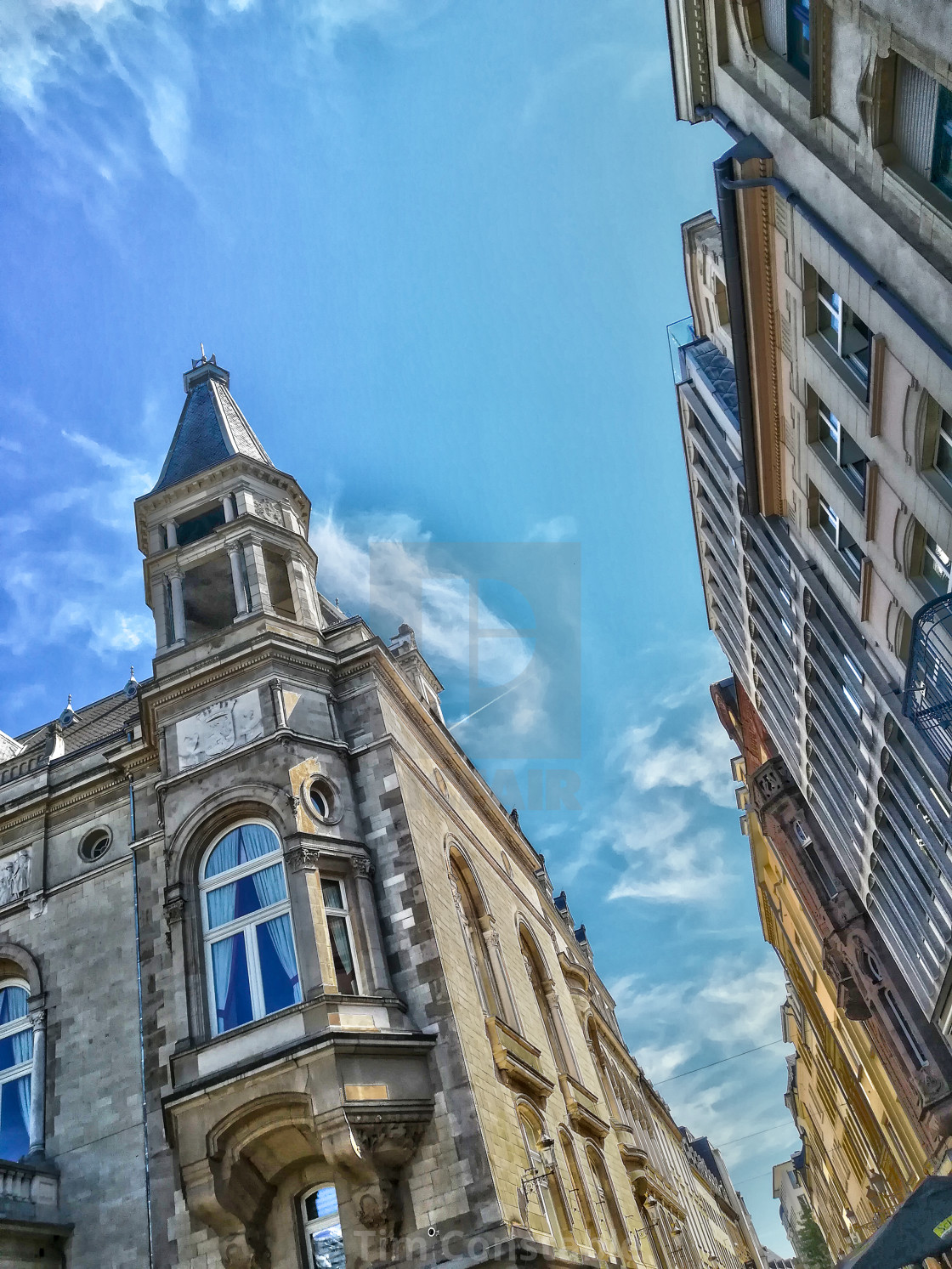 "Urban Canyon, Luxembourg City" stock image