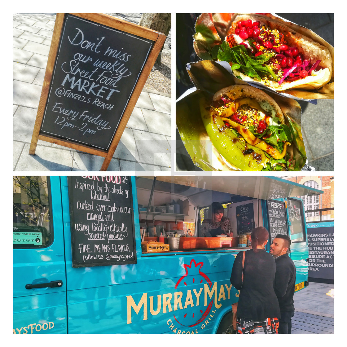 "Street food stall" stock image