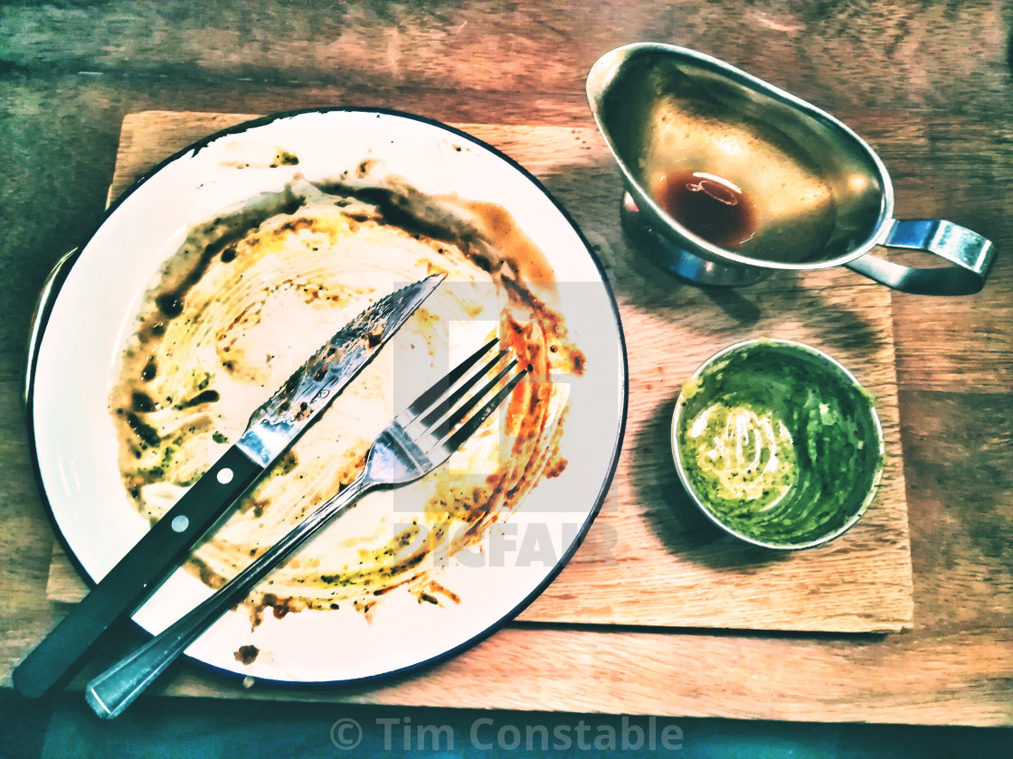 "Empty Plate" stock image