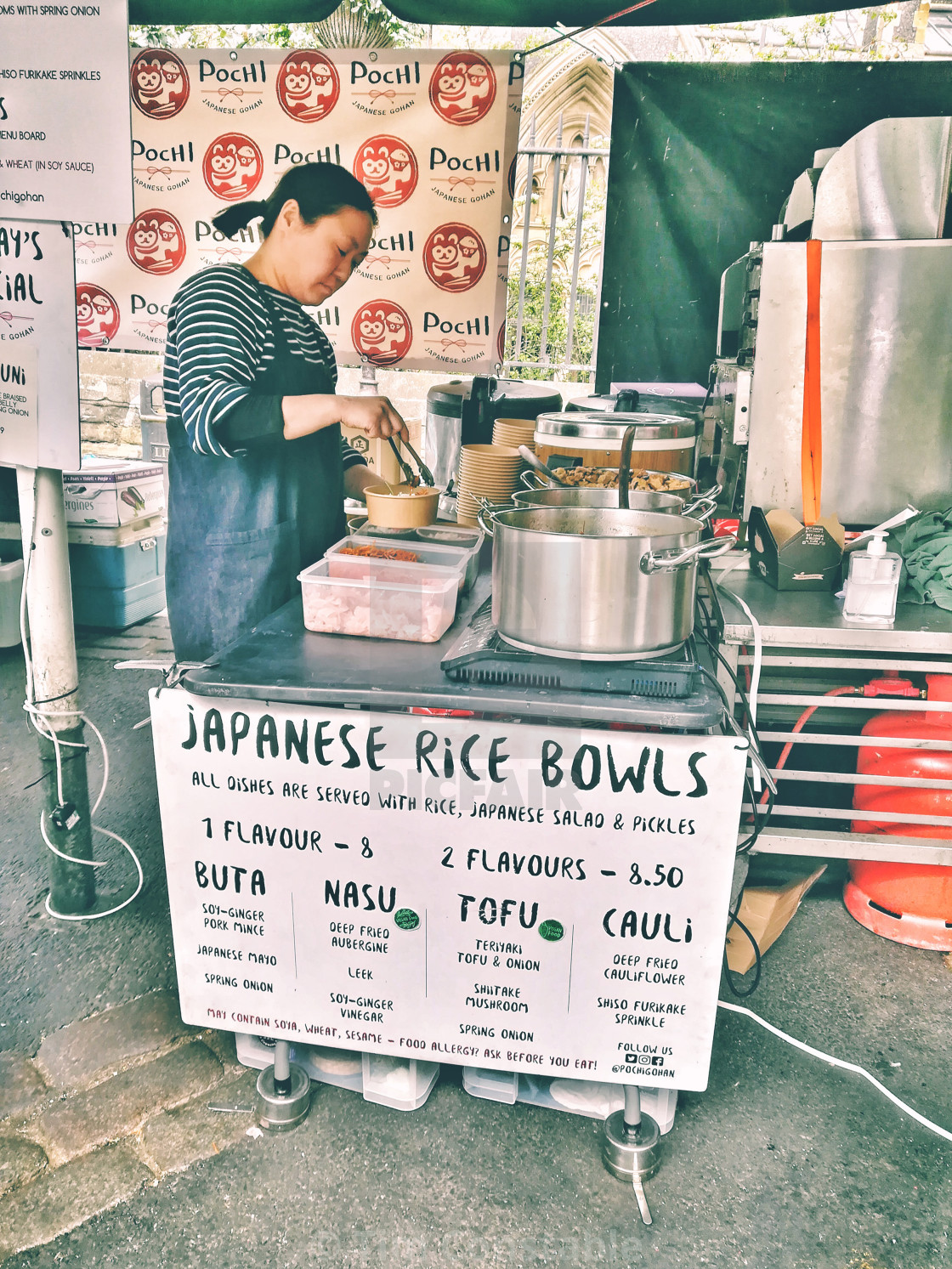 "Japanese street food" stock image