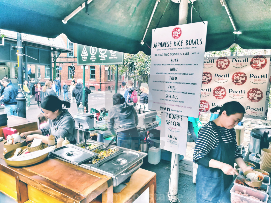 "Japanese fast food stall" stock image