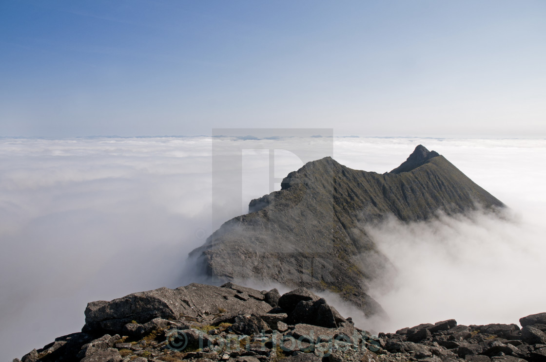 "Cuillin Cloud Inversion, Isle of Skye" stock image