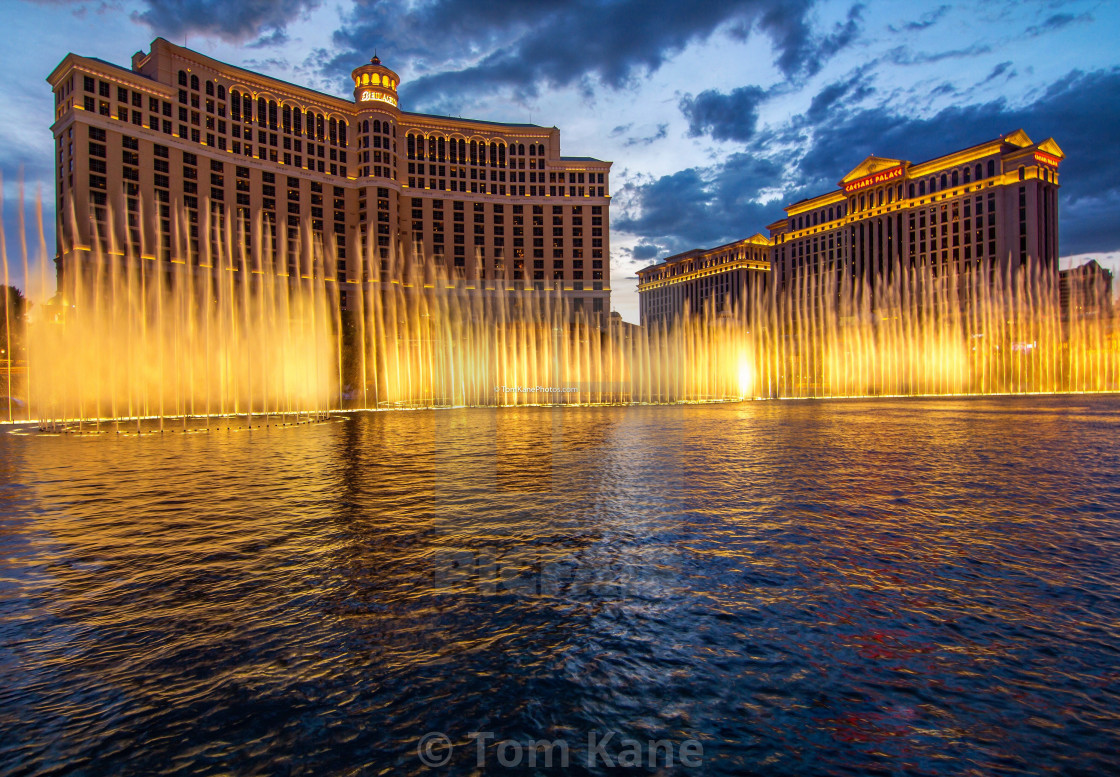 Las Vegas Bellagio and Caesar`s Palace Editorial Stock Image