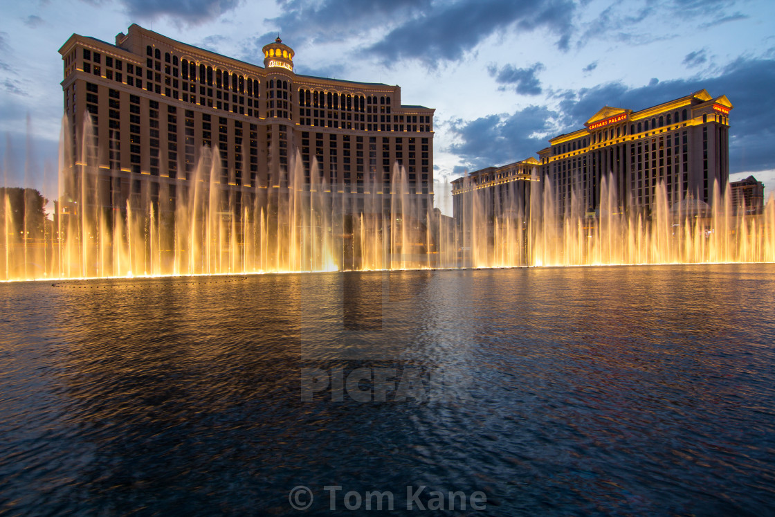 Las Vegas Bellagio and Caesar`s Palace Editorial Stock Image