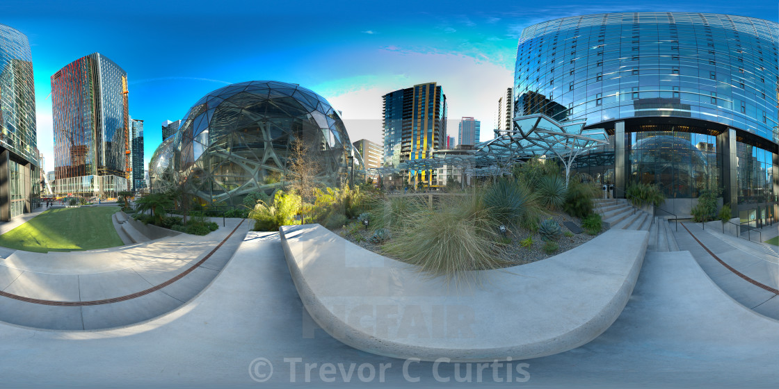 "Amazon Spheres - Seattle" by Trevor C Curtis - £12.40 "Amazon Spheres - Seattle" stock image