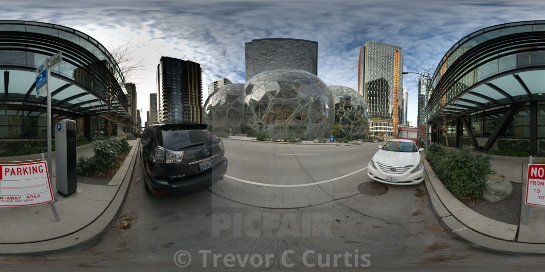 "Amazon Spheres - Seattle" by Trevor C Curtis - £12.40 "Amazon Spheres - Seattle" stock image