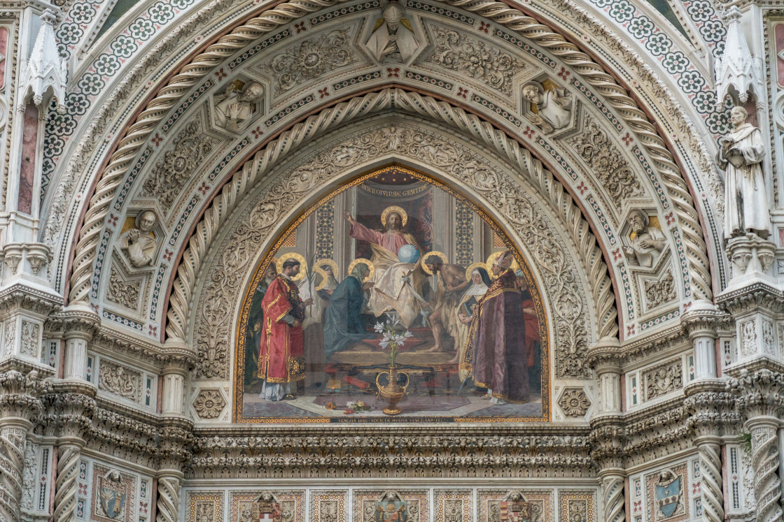 Fresco Above Door Of Cathedral Of Santa Maria Del Fiore License Download Or Print For 9 92 Photos Picfair