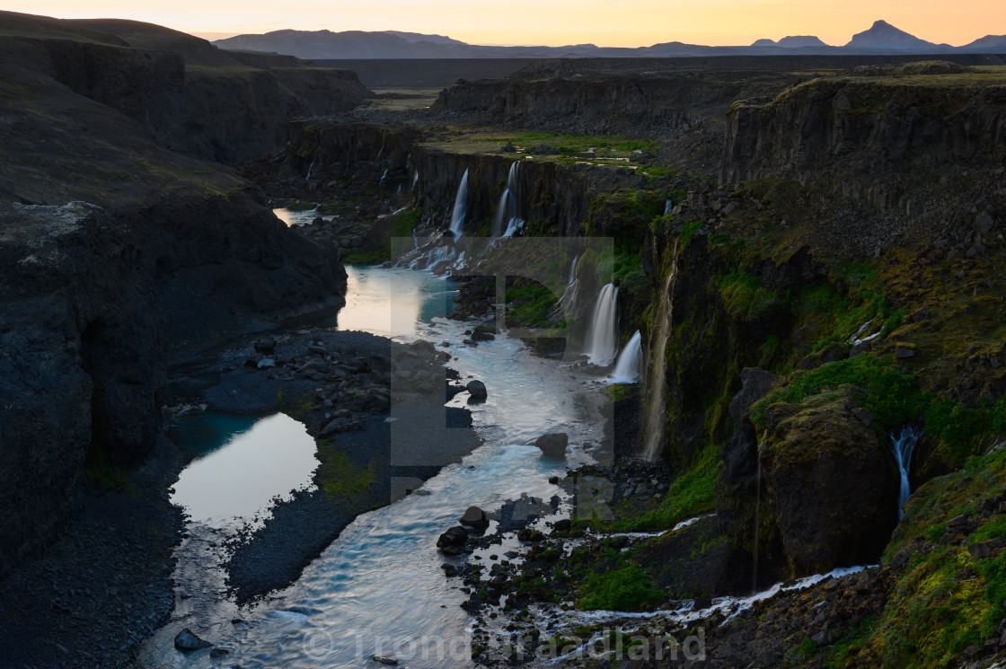 "Sigöldugljúfur canyon" stock image