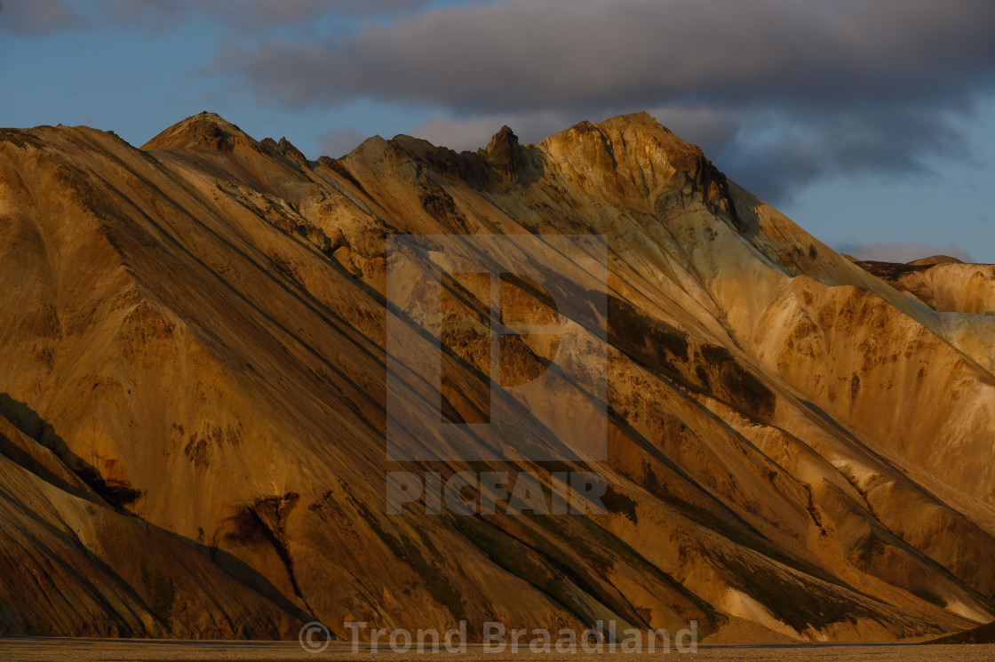 "Rhyolite mountains at Landmannalaugar" stock image