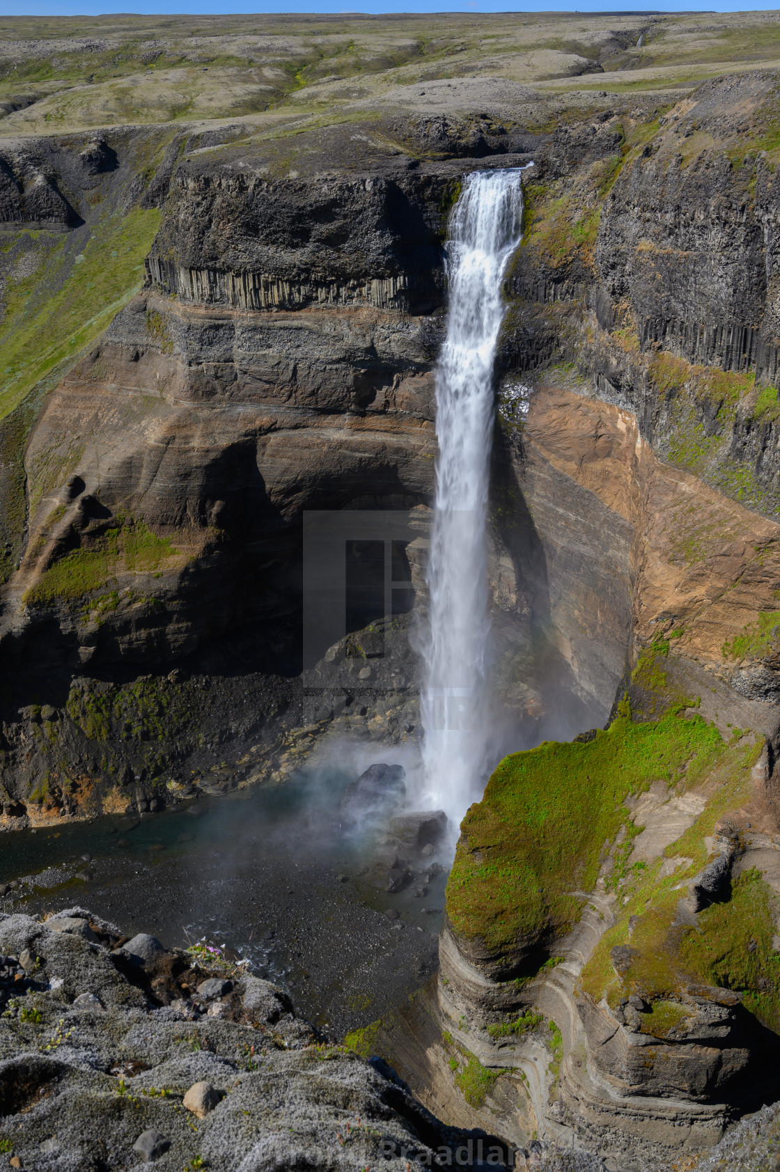 "Haifoss in Iceland" stock image