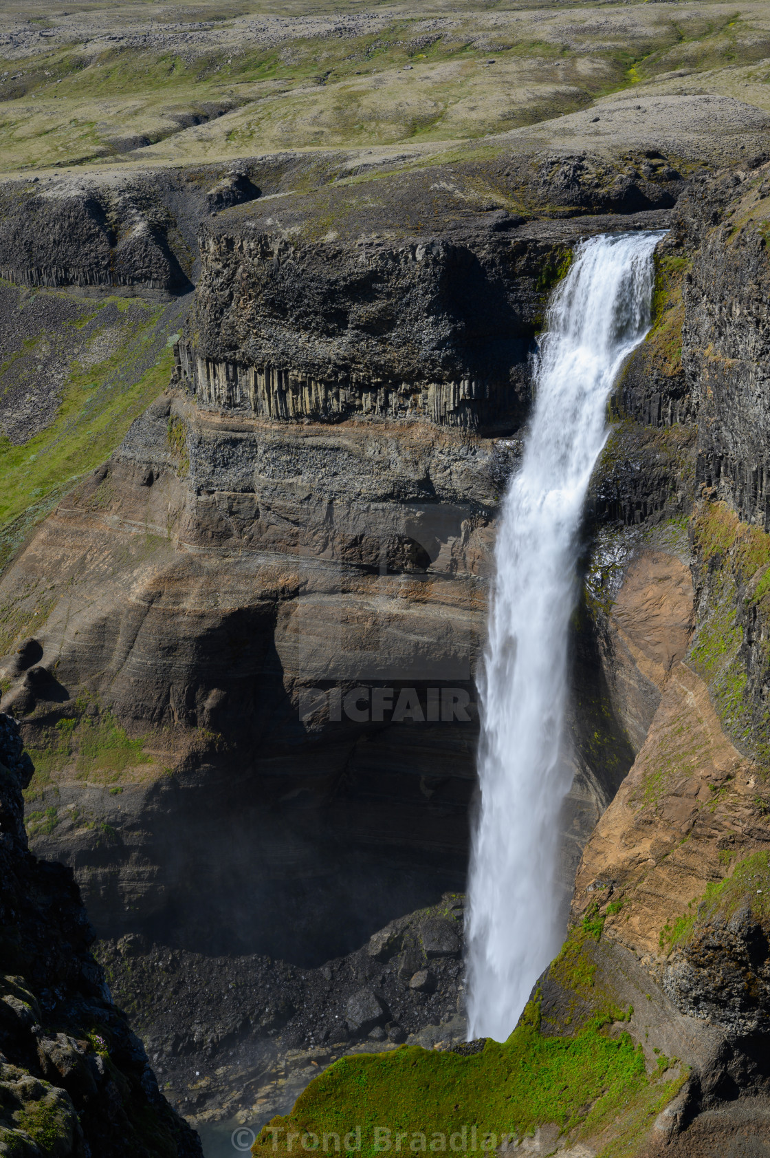 "Haifoss in Iceland" stock image