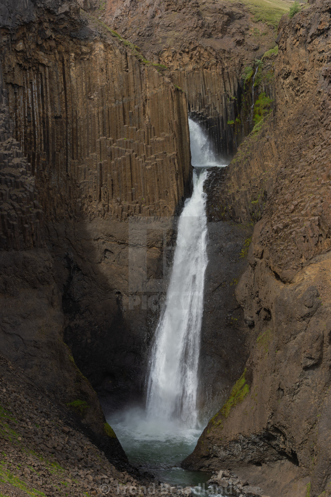 "Litlanesfoss in Iceland" stock image