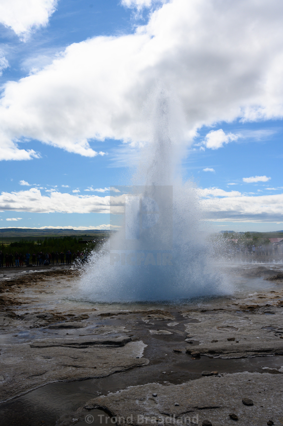 "Strokkur geyser in Iceland" stock image