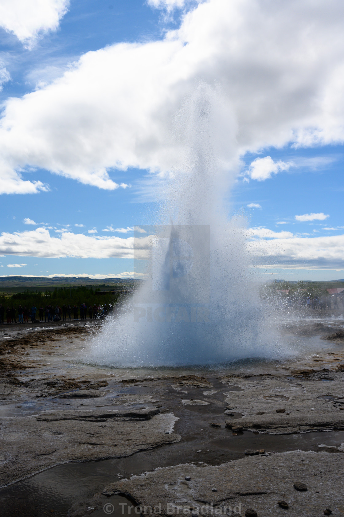 "Strokkur geyser in Iceland" stock image