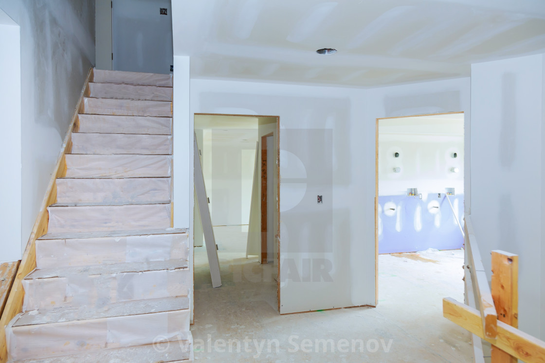 Interior House Alterations Works Gypsum Board Ceiling At