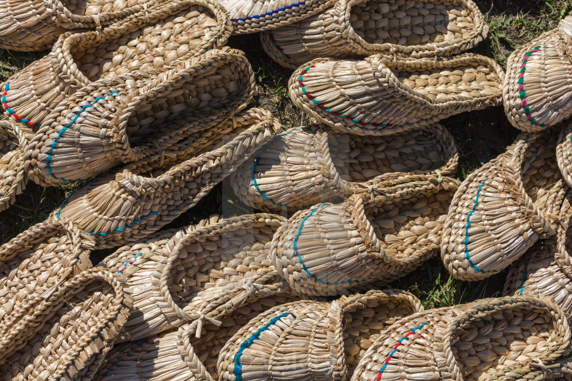 wicker slippers