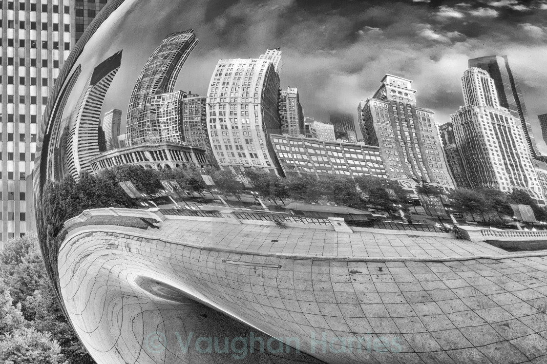 "Cloud Gate, Chicago" stock image