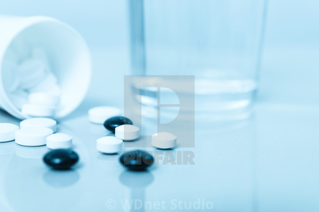 Pharmacy medicine background - License, download or print for £ |  Photos | Picfair