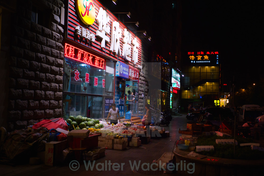 "Fruit at night" stock image