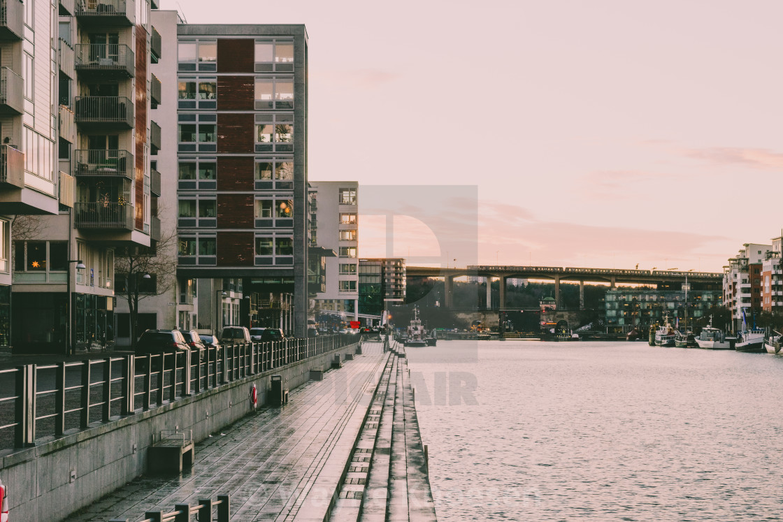 Hammarby Sjostad Stockholm Sunsetdusk License Download Or Print For 6 20 Photos Picfair