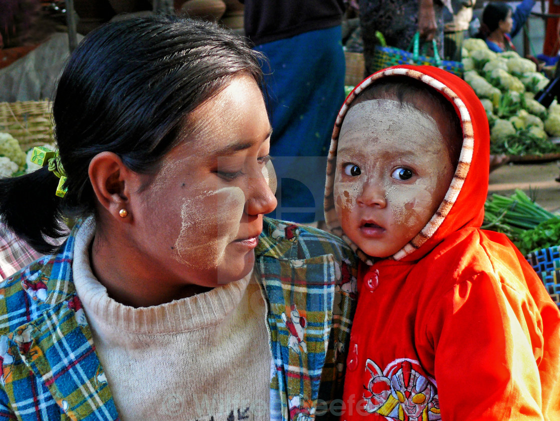 "MOTHER AND CHILD" stock image