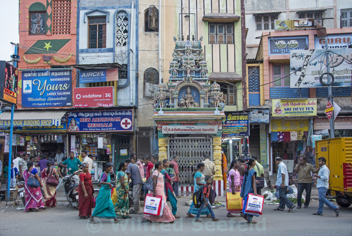 "MADURAI STREET LIFE" stock image